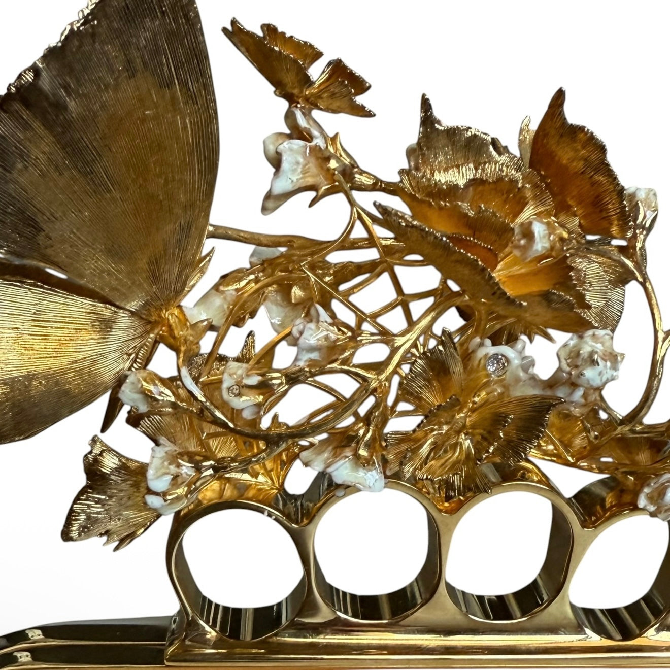 ALEXANDER MCQUEEN Butterfly Leather Clutch