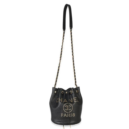 CHANEL Caviar Deauville Bucket Bag